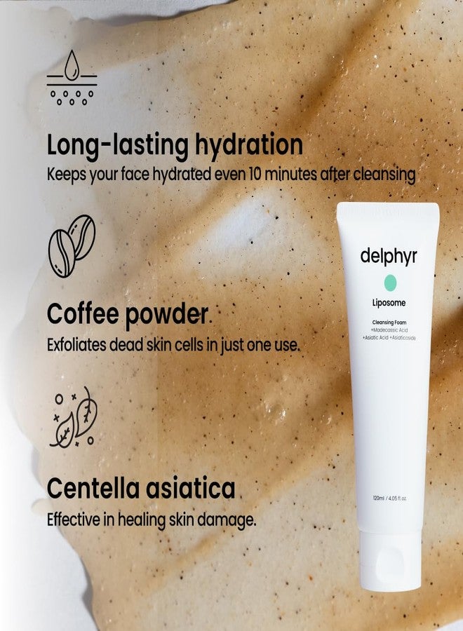 delphyr Liposome Daily Cleansing Foam, Gentle Exfoliation for Sensitive Skin with Centella Asiatica TECA, Deep Pore & Makeup Cleanser, Korean Skincare for Trouble Care (4.05 fl. oz, 120ml) - Image 3