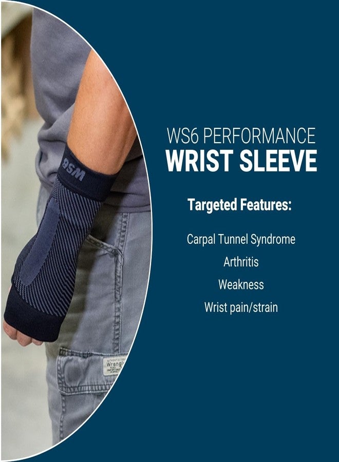 OS1st WS6 Performance Wrist Sleeve (Single Sleeve) for Carpal Tunnel, Wrist Pain, Wrist Strain and Arthritis - Image 3