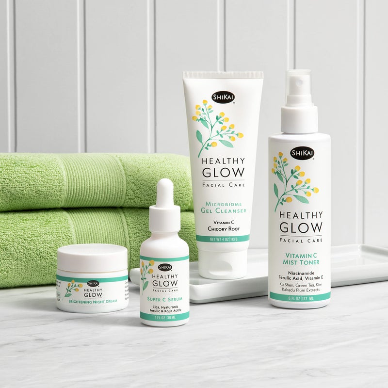 ShiKai Healthy Glow Brightening Night Cream (1 oz) | Hydrating Skin Lotion | With Vitamins C, E, Niacinamide | Provides a healthy glow in skin. - Image 4