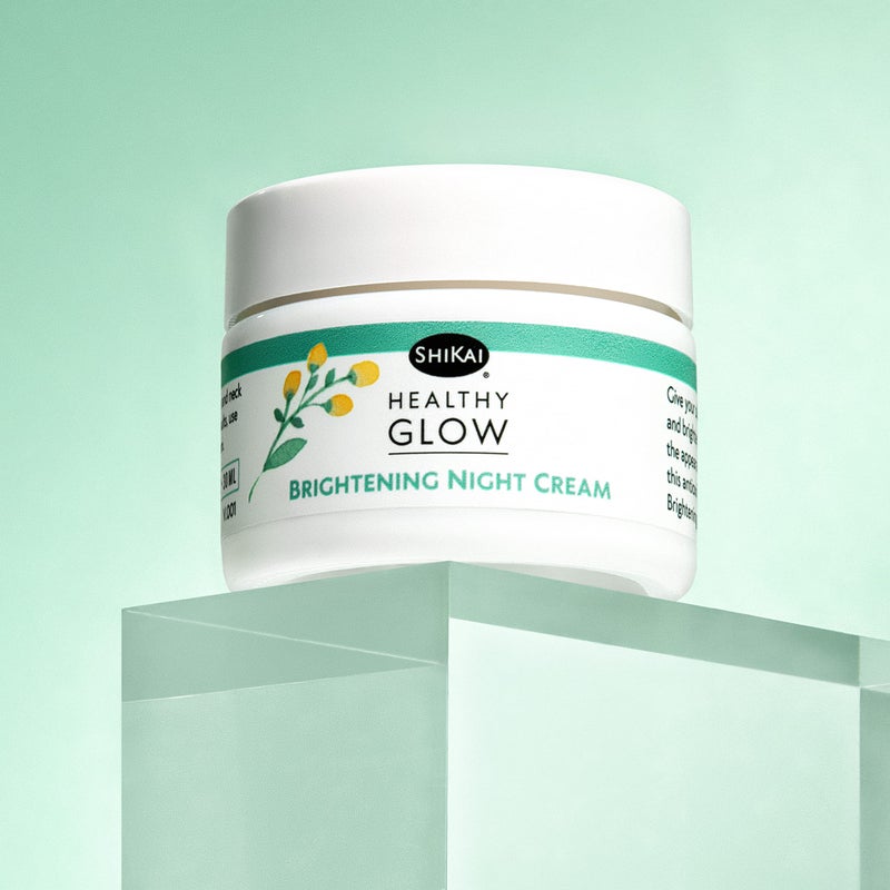 ShiKai Healthy Glow Brightening Night Cream (1 oz) | Hydrating Skin Lotion | With Vitamins C, E, Niacinamide | Provides a healthy glow in skin. - Image 3
