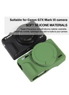 Generic Case for Canon Powershot G7 X Mark III Digital Camera Soft Silicone Protective Cover with Removable Lens Cover for Canon Powershot G7X Mark III DSLR Camera (Green)  - Image 2