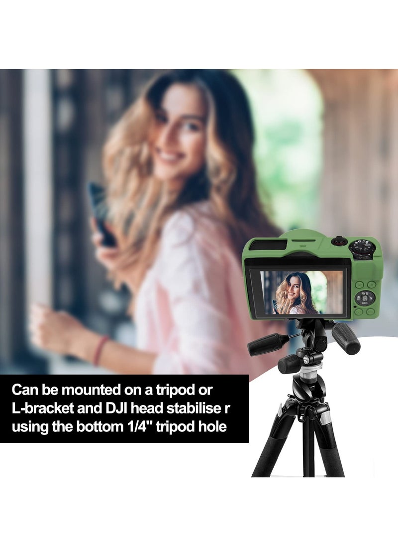 Generic - Case for Canon Powershot G7 X Mark III Digital Camera Soft Silicone Protective Cover with Removable Lens Cover for Canon Powershot G7X Mark III DSLR Camera (Green) - Image 1