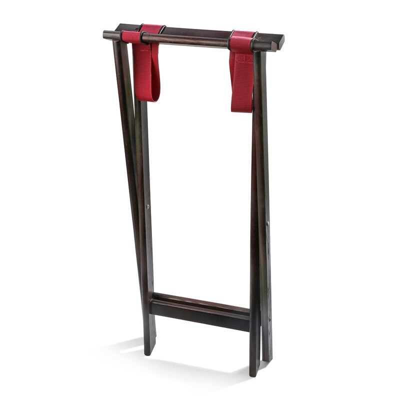 New Star Foodservice 20021 Mahogany Finish Solid Birchwood Tray Stand, 31-Inch, Brown - Image 3