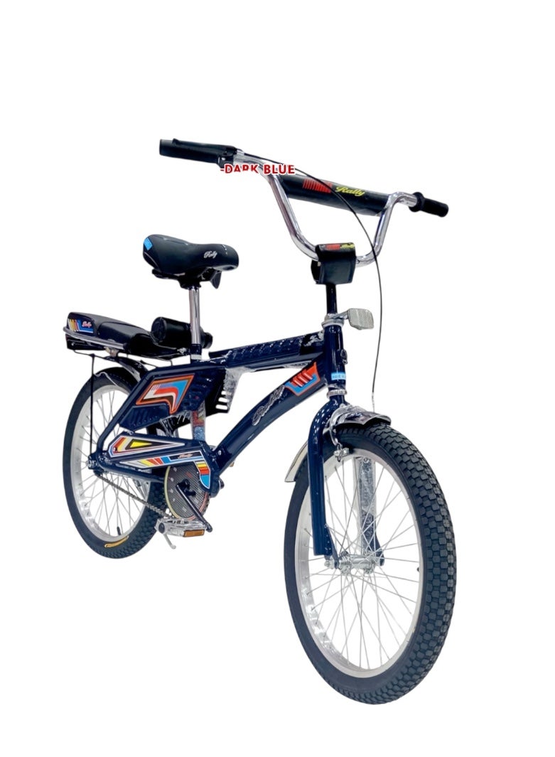 Rambo Freestyle Kids Bike with 2 Seats, 20-Inch Size Rambo Bicycle indonesian Design with Adjustable Seat, Children Bicycle with Air Filled Wheels, Hand and Rear Brakes, For Ages 8+