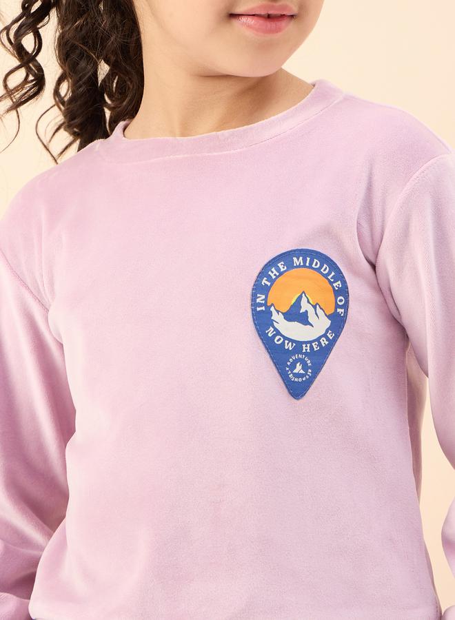 Stylo Bug Graphic Print Sweatshirt with Joggers - Image 5