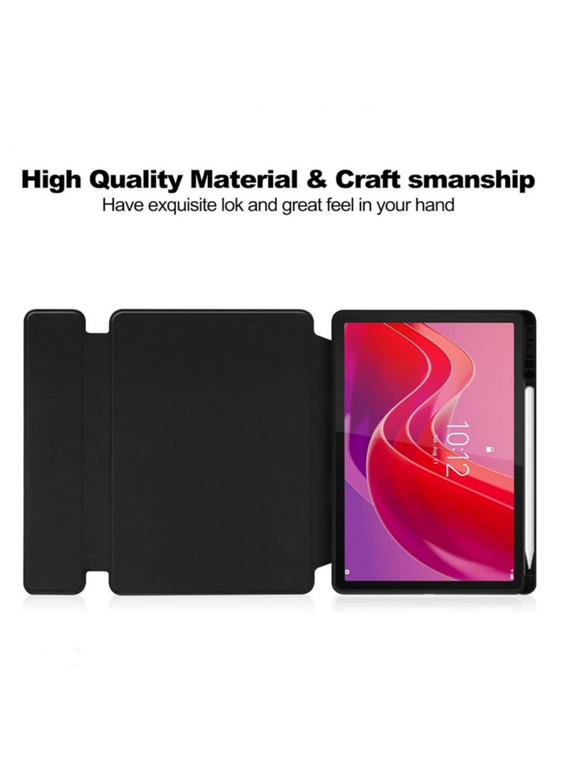 1pcs For Lenovo Tab M11 TB-330FU for Xiaoxin Pad 2024 TB-331FC 11 Inch Bluetooth Keyboard Case 360 Rotating Stand Cover Detachable Wireless Keyboard Multi-Angle Viewing Protective Leather Shell - Image 4