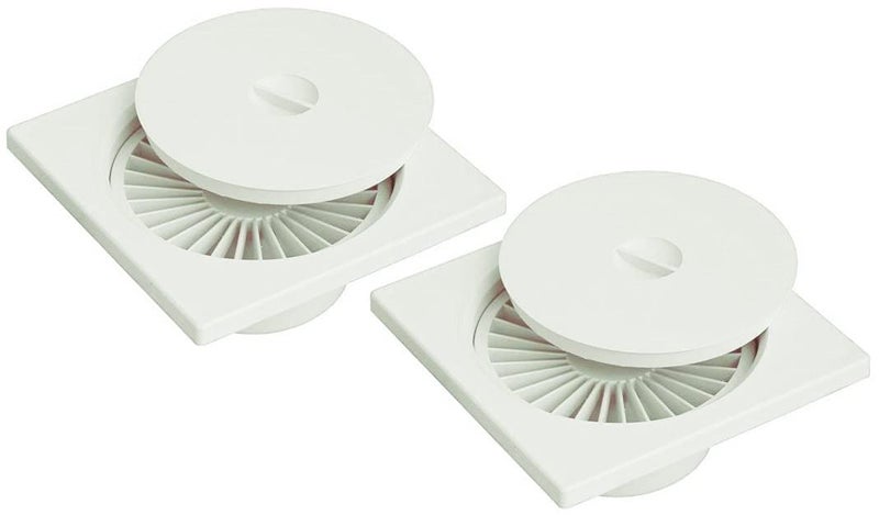 CIPLA PLAST Shower Floor Drain Strainers/Cockroach Trap - BRC 733 White (Pack of 2) - Image 1