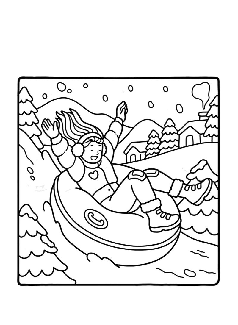Generic Girl Moments: A Stress-Relief Coloring Book for Adults & Teens - Cute & Cozy Daily Activities, Mindfulness Illustrations | Relaxing Anti-Anxiety Art Therapy (Cozy Spaces Collection)  - Image 5