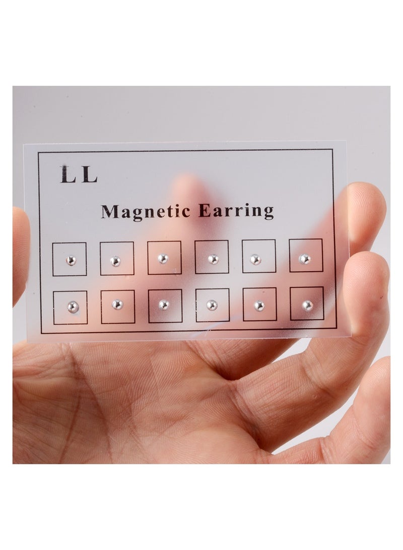 KASTWAVE Magnetic Nose Studs, Magnetic Crystal Stud Earrings Face Magnetic Clips Non Pierced Earrings Nose Lip Ring Clips, Women Men Non Pierced Jewelry 24 Pieces - Image 4