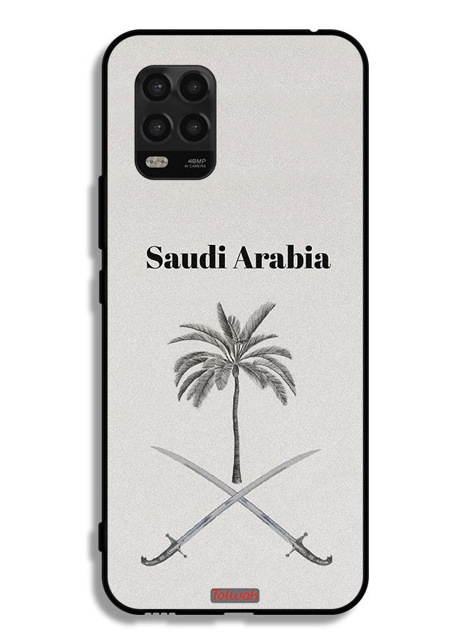Tolwak - Xiaomi Mi 10 Lite 5G Protective Case Cover Kingdom Of Saudi Arabia Sign Art - Image 1