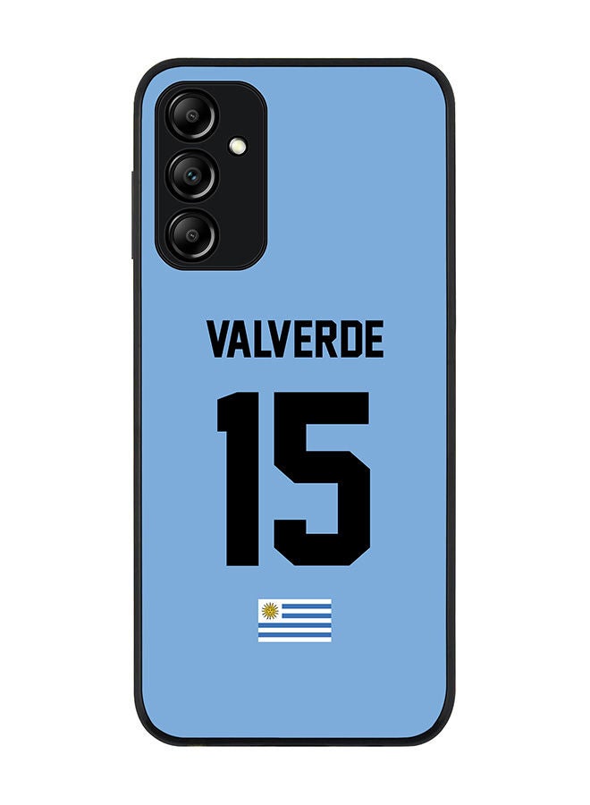 Stylizedd Rugged Black edge case for Samsung Galaxy M14 5G Slim fit Soft Case Flexible Rubber Edges Anti Drop TPU Gel Thin Cover-Uruguay -Valverde - Image 1