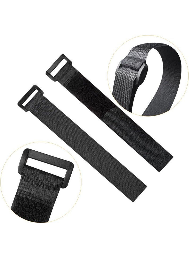 Reusable Fastening Cable Straps and Cable Ties Set 20 Pack(8-12-18) by,Adjustable Multi-Purpose Hook and Loop Cord Ties to Keep Cords Organized and Tidy - Image 2