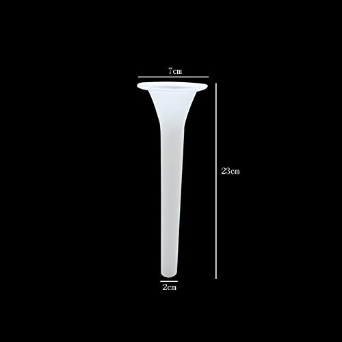 lasenersm 4 Pieces Sausage Stuffer Tube Sausage Stuffing Tube Sausage Making Funnel Sausage Stuffer Filler Sausage Maker Tube Plastic Sausage Stuffer Funnels(White, Extra-long) - Image 2