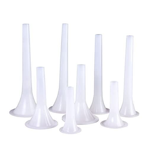 lasenersm 4 Pieces Sausage Stuffer Tube Sausage Stuffing Tube Sausage Making Funnel Sausage Stuffer Filler Sausage Maker Tube Plastic Sausage Stuffer Funnels(White, Extra-long) - Image 5