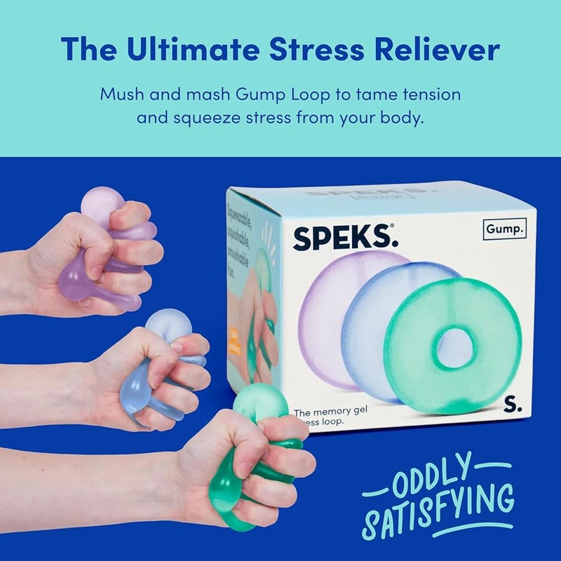 سبيك SPEKS Gump Loop Stress Balls | Ultra Soft Squishy Fidget Toy for Adults & Teens | Stress Relief Desk Toy | Squeezable Memory Gel Filling | Cool - Image 5
