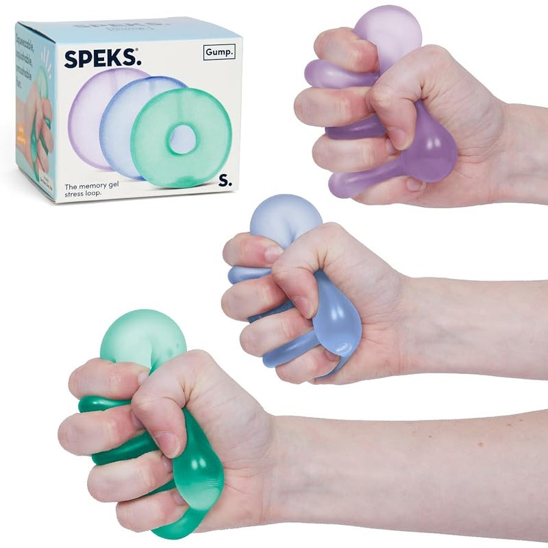 سبيك SPEKS Gump Loop Stress Balls | Ultra Soft Squishy Fidget Toy for Adults & Teens | Stress Relief Desk Toy | Squeezable Memory Gel Filling | Cool - Image 1