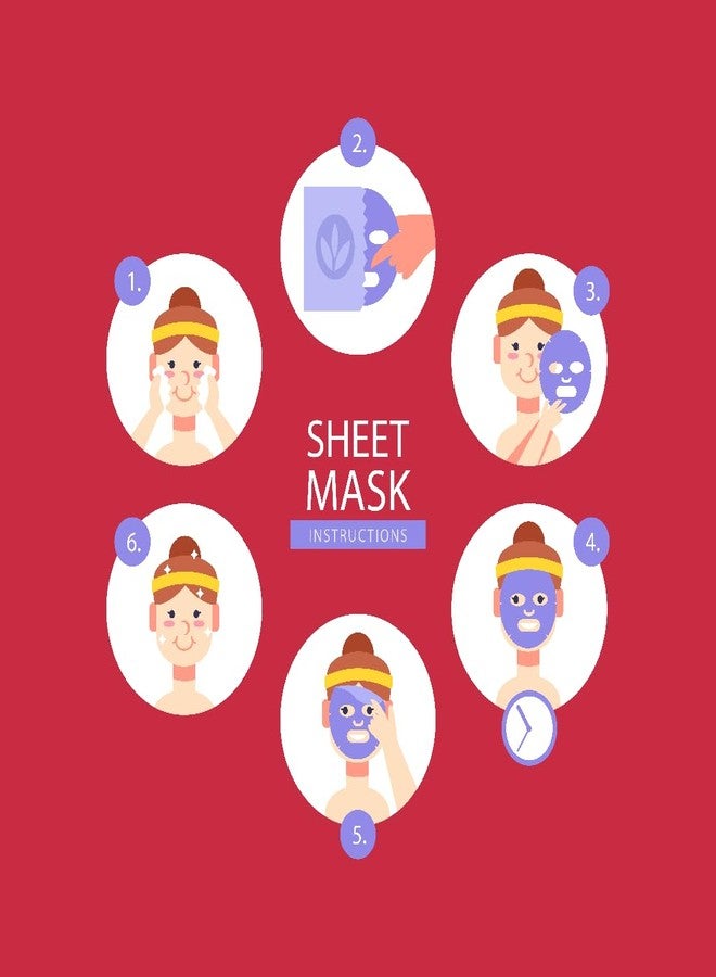 ماسكنغ قناع تجميلي لتجديد البشرة ومنحها مظهرًا شابًا (بخلاصة الرمان) قناع ورقي طبيعي للوجه مناسب للنساء والرجال، مصنوع من الليوسيل، عبوة من قطعتين - Image 5