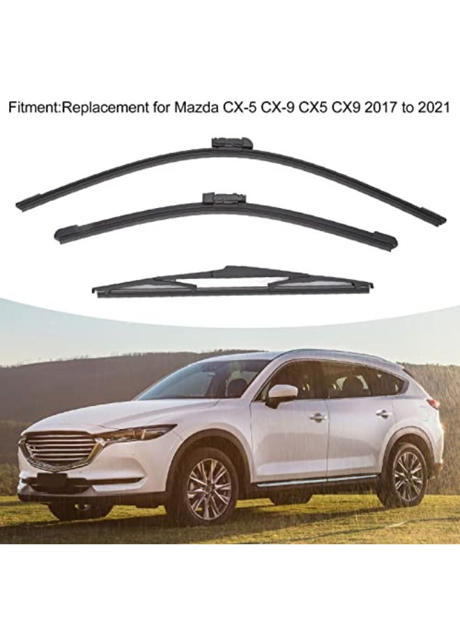 Car Windshield Wiper Blades - Replacement windshield wiper blades for cars to enhance visibility and improve safety with anti-cracking design - Image 2