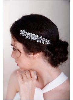 BERYUAN Eryuan Rose Red Color Crystal Hair Clip For Women And Girls Crystals Hair Clip Prom Party Hair Pieces Bridal Bridesmaid Hair Accessories  - Image 5