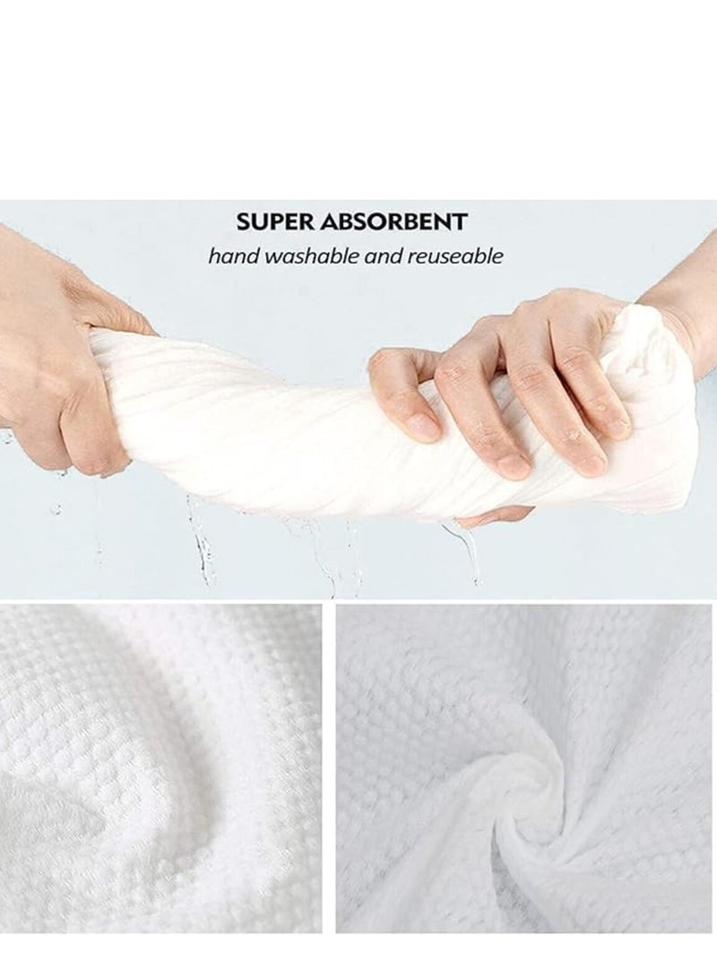 LYNLYN Disposable Bath Towels,5 Individual Packing White Large Body Camping Towel Quick Dry Disposable Towels Bulk Thickened Absorbent for Travel Shower Hiking Backpacking Bathroom - Image 4
