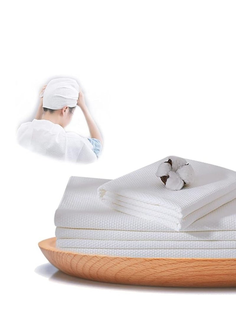 LYNLYN Disposable Bath Towels,5 Individual Packing White Large Body Camping Towel Quick Dry Disposable Towels Bulk Thickened Absorbent for Travel Shower Hiking Backpacking Bathroom - Image 3