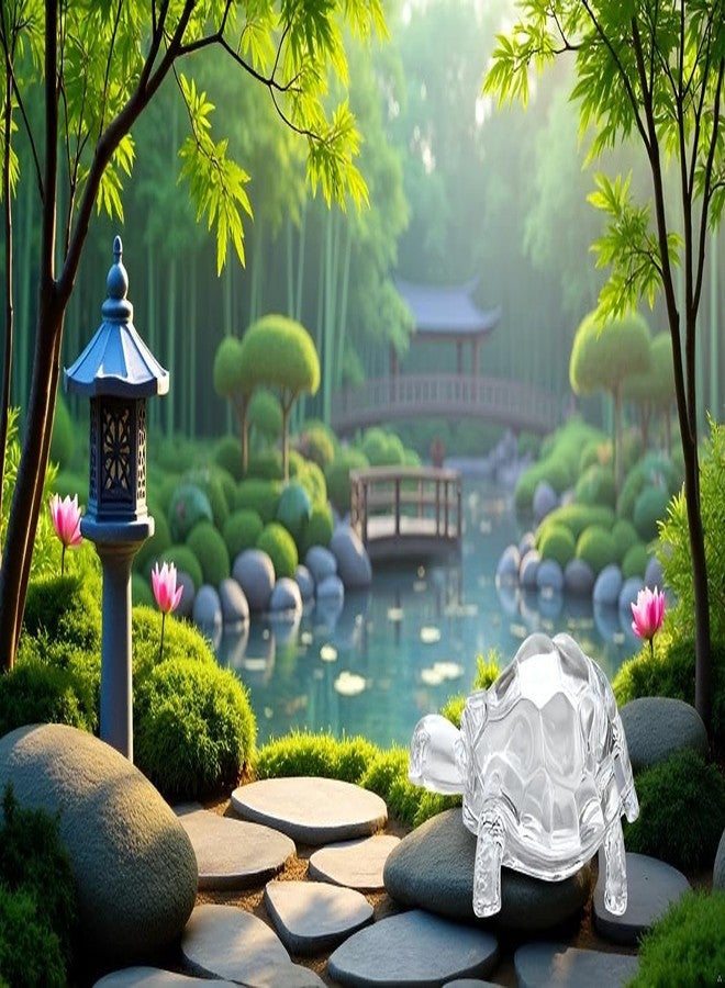 Lightahead Chinese FENG Shui Tortoise Turtle Glass Statue Lucky Gift of Good Health (Big) - Image 4
