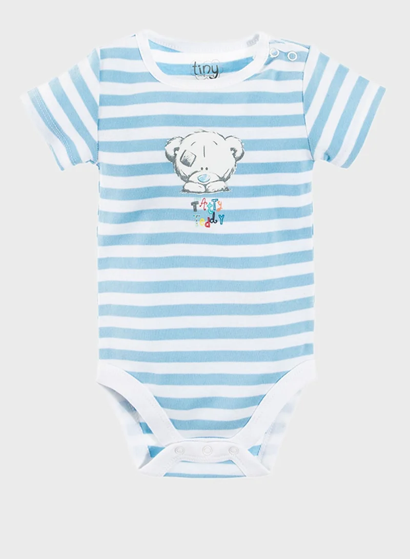 SMYK Infant 3 Pack Teddy Print Bodysuit