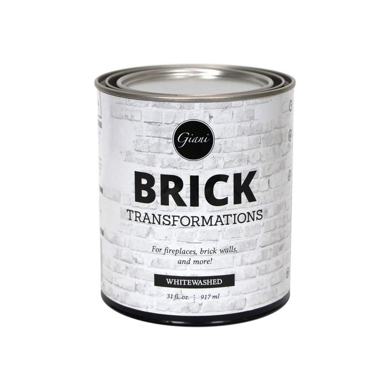 Giani Brick Transformations Whitewash Paint For Brick Walls And Fireplaces 31 Fl. Oz. - Image 1