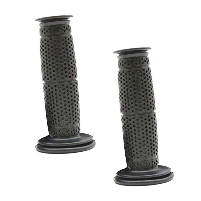 Retro Motorcycle Handlebar Grips Rubber Skid Design Comfortable For Cruiser Bikes Easy Install - Image 2