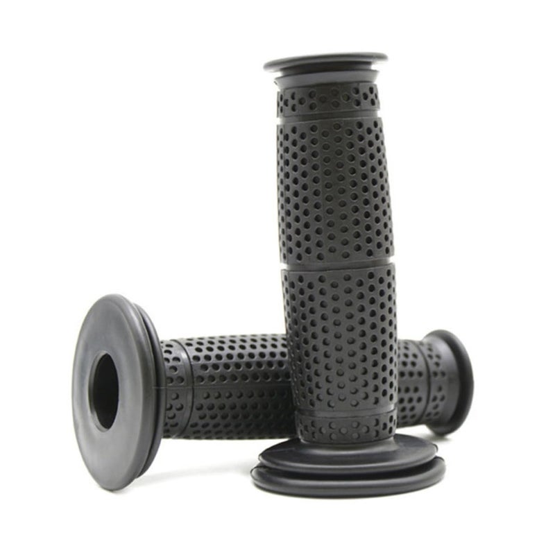 Retro Motorcycle Handlebar Grips Rubber Skid Design Comfortable For Cruiser Bikes Easy Install - Image 5