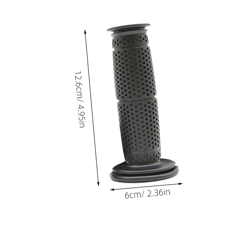 Retro Motorcycle Handlebar Grips Rubber Skid Design Comfortable For Cruiser Bikes Easy Install - Image 3