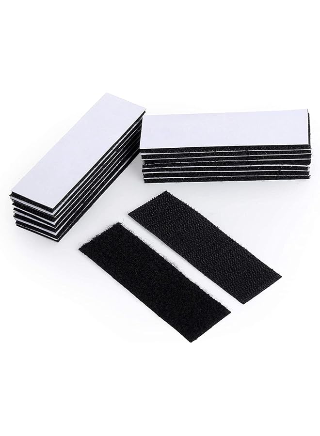 PROMASS promass Heavy Duty Mounting Tape Double-Side Reclosable Hook Loop Strips Tape Sticky Fastener Waterproof Indoor Outdoor Use for Holds Picture Frame and Tools (15Pack- 3x10cm)  - Image 1