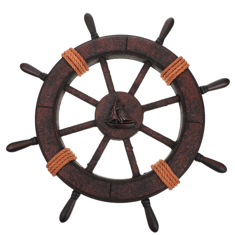 Mediterranean Helm Ornament, Creative Hanging Decoration for Beach House Walls and Gardens - Image 1
