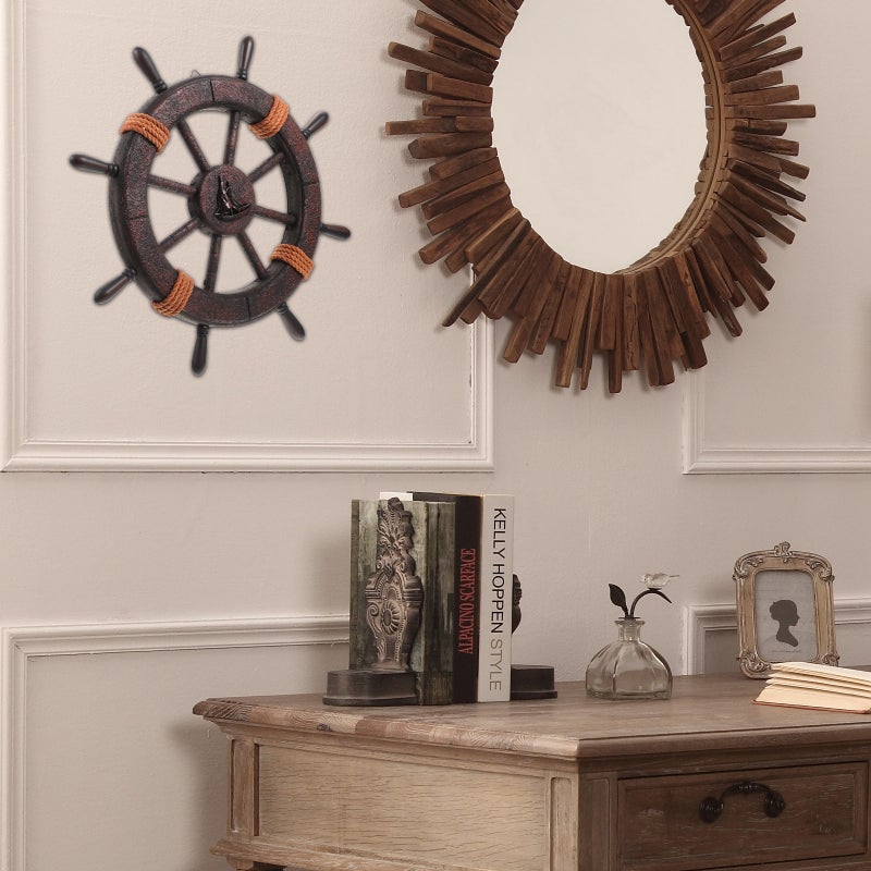 Mediterranean Helm Ornament, Creative Hanging Decoration for Beach House Walls and Gardens - Image 5