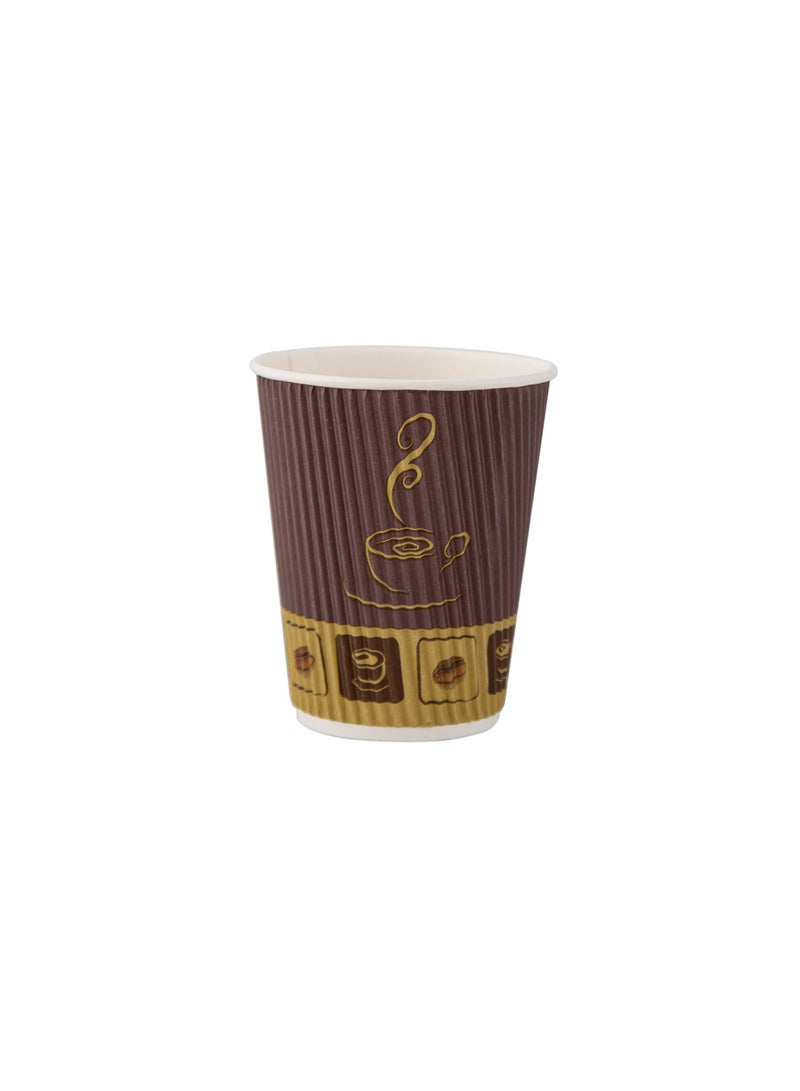 Falconpack Semi Wholesale-Ripple Paper Cup without lid 8 OZ (240 Pieces) - Image 1