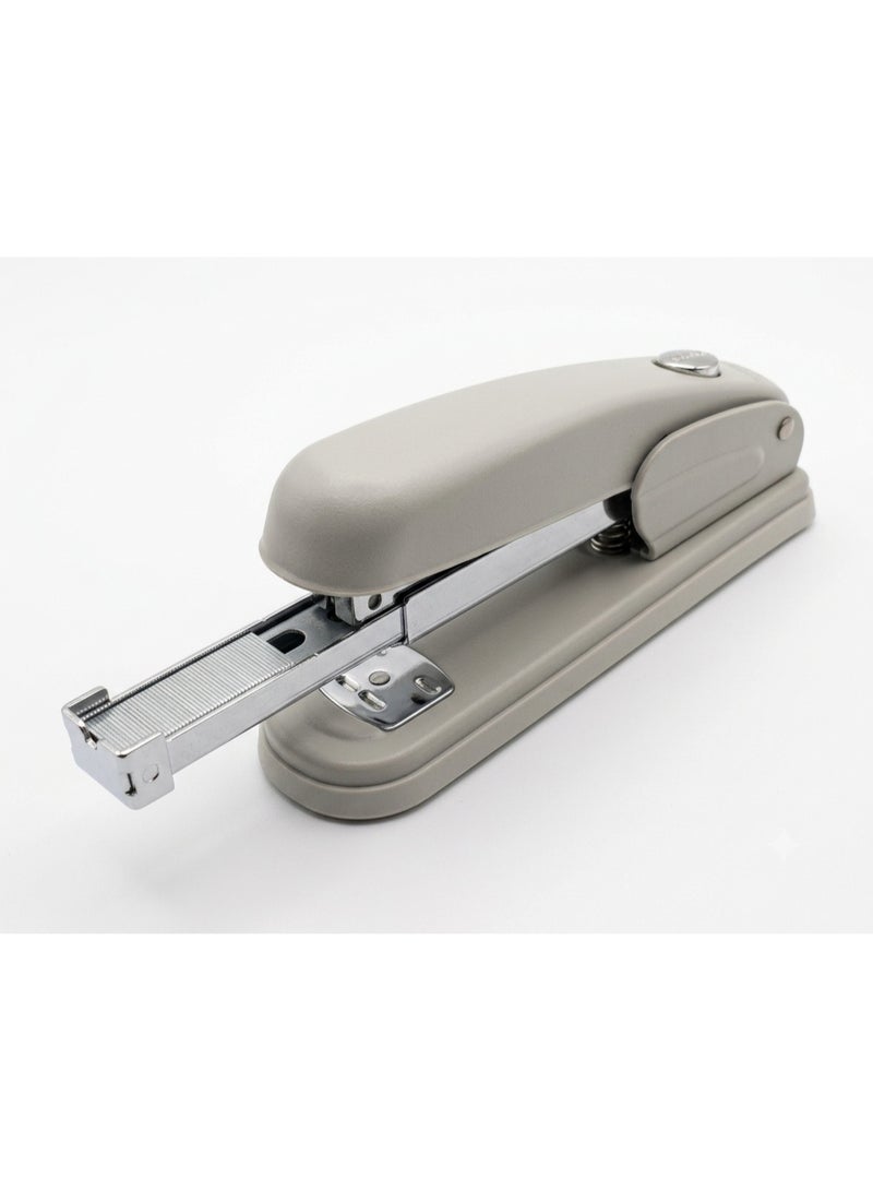 Durable metal desk stapler with an ergonomic design and non-slip silicone base – standard size for office and school (various colors) - Image 2