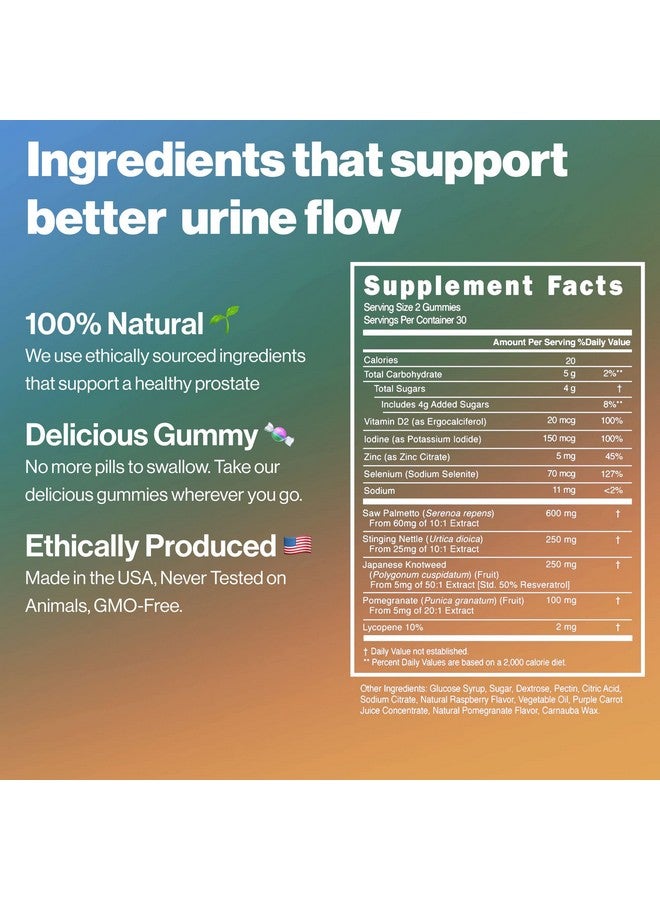 هابيت_هابيتات حلوى جيلاتينية من Prostate Shield - صحة البروستاتا للرجال مع مستخلص نخيل المنشار والليكوبين - Image 4