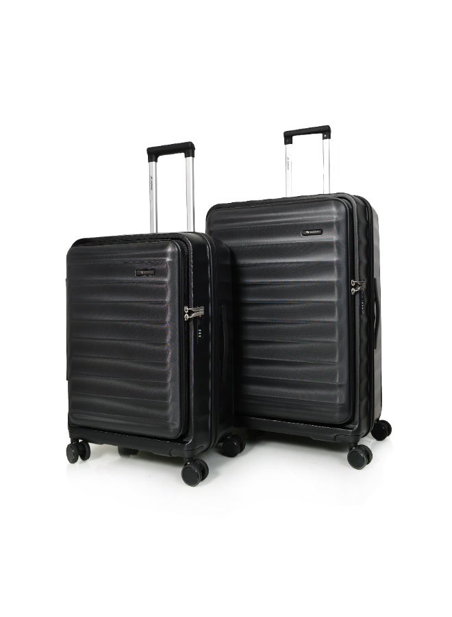 مورانو طقم حقيبة سفر من مورانو متينة و خفيفة الوزن مصنوعة من بولي كربونات الصلب حقيبة بعجلات دوارة مع قفل مدمج  طقم من 3 حبة 28.24.20 بوصة - Image 3