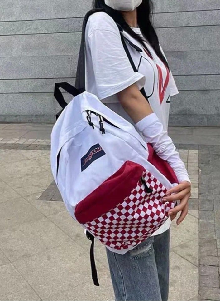 JANSPORT 【School season】Classic Colorful School Bags Classic Basic School Bags Colorful Checkerboard School Bags Back to School School Bags Laptop School Bags - Image 3