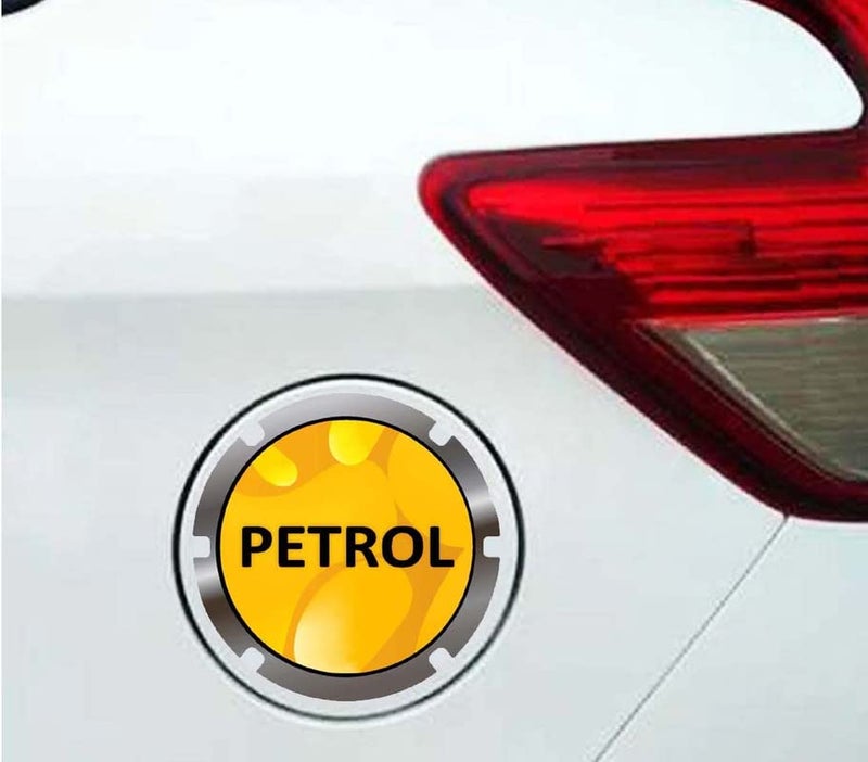Auto E-Shopping Car Tank Petrol Sticker Sign Round Shape Vinyle Universal Size 5" x 5" Multicolor - Image 2