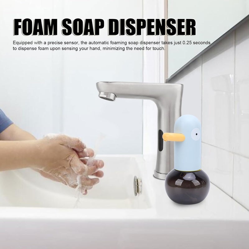Haofy Electric Dispenser, Automatic Foam, Rechargeable Battery, ABS Material, for Shampoo, Cleanser, Dish, and Hand, with Cartoon Duck Appearance (Type 1) - Image 5