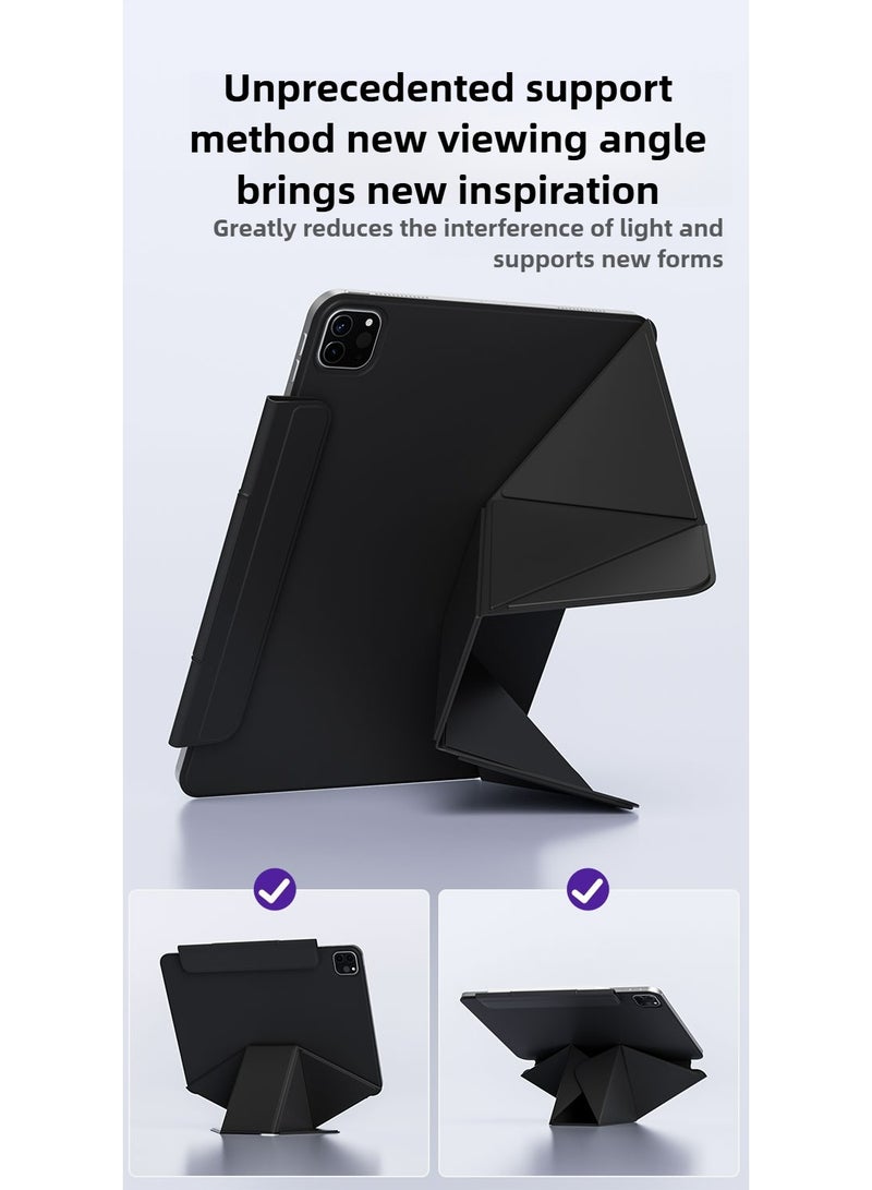 iPad Magnetic protective case for iPad 10 (10.9")/iPad 11 (A16) [2025], Multi-Angle Stand, Unobstructed super strong magnetic tablet protective case. Ultra-thin case with built-in detachable buckle New upgraded detachable pen holder - Image 2
