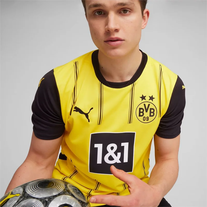 بوما Borussia Dortmund 2024/25 Home Men's Yellow Football Jersey 77494601