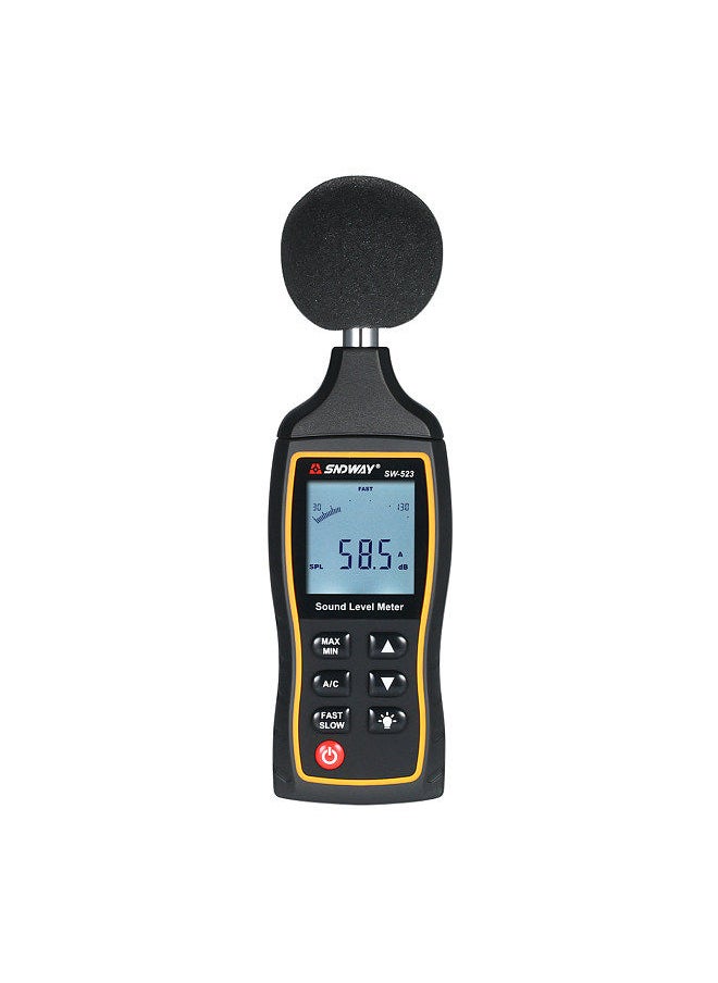SNDWAY - High Accuracy LCD Digital Noisemeter Sound Level Meter 30-130dB Noise Volume Measuring Instrument Decibel Monitoring Tester - Image 1