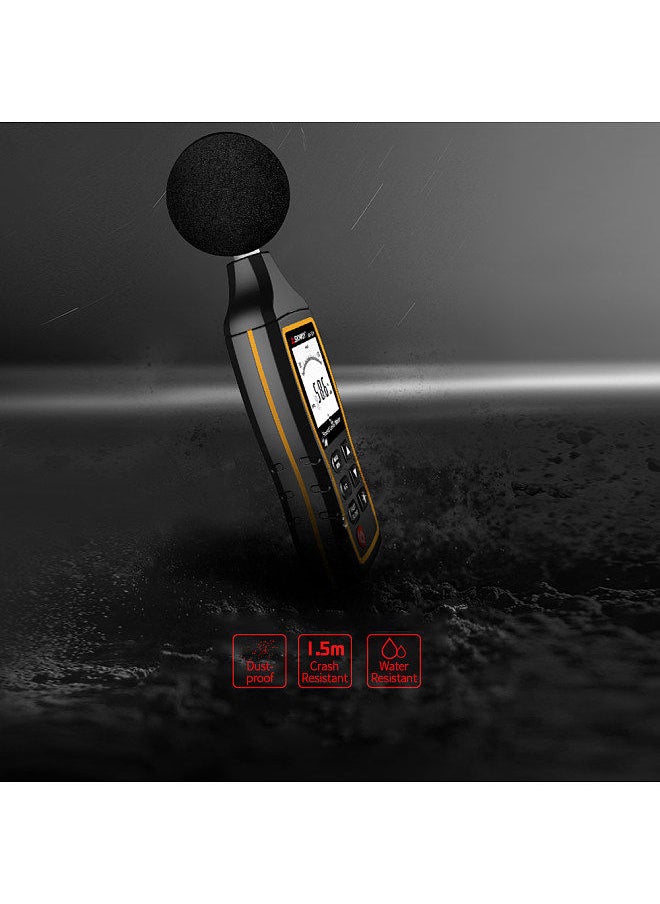 SNDWAY - High Accuracy LCD Digital Noisemeter Sound Level Meter 30-130dB Noise Volume Measuring Instrument Decibel Monitoring Tester - Image 1