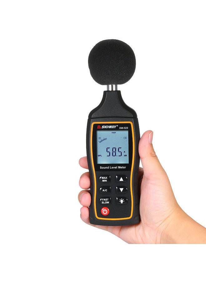 SNDWAY - High Accuracy LCD Digital Noisemeter Sound Level Meter 30-130dB Noise Volume Measuring Instrument Decibel Monitoring Tester - Image 1
