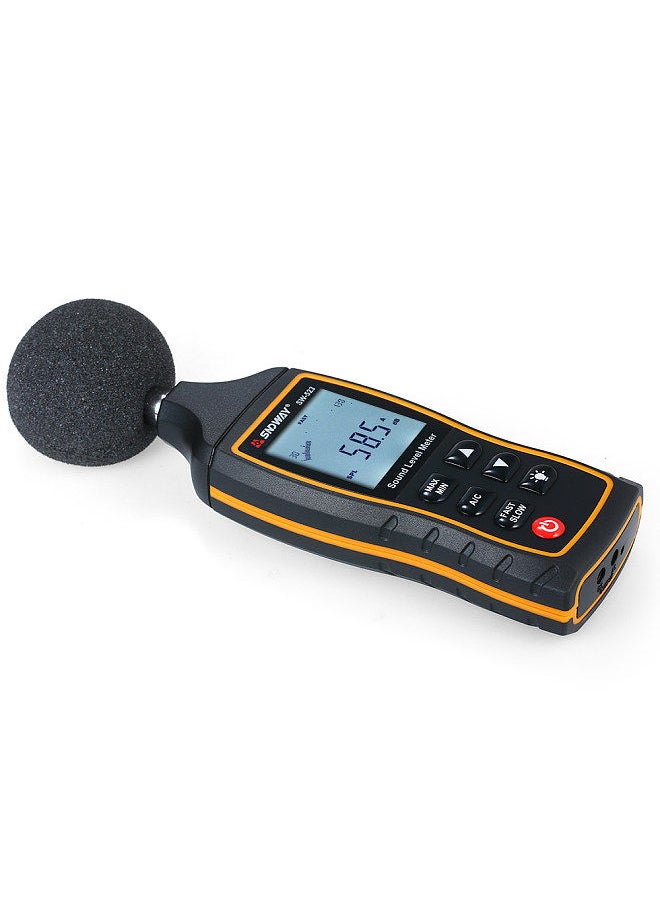 SNDWAY - High Accuracy LCD Digital Noisemeter Sound Level Meter 30-130dB Noise Volume Measuring Instrument Decibel Monitoring Tester - Image 1