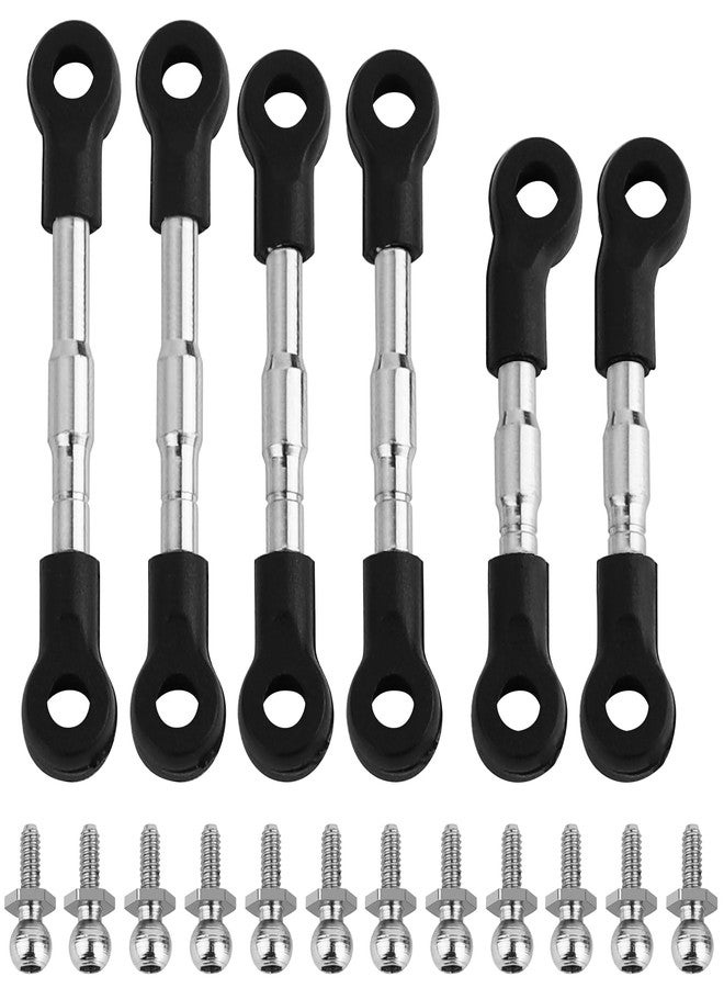 Pothyes Adjustable Stainless Steel Links Set for Losi 1/24 Buggy Micro-B/Micro-T Linkage Upgrade Part - Image 1