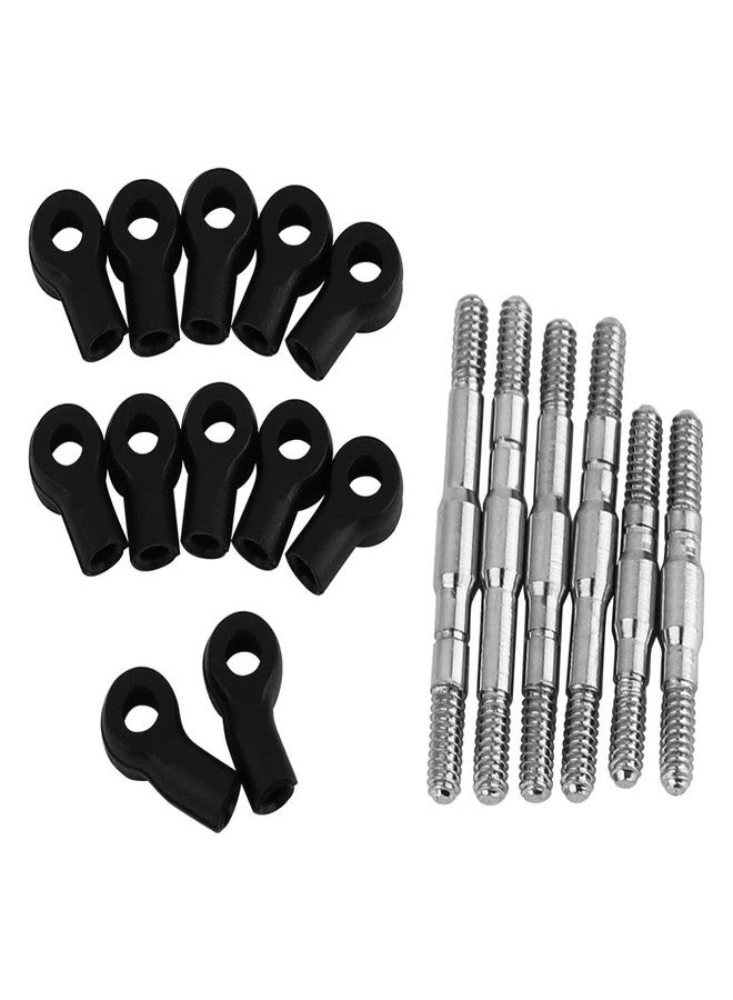 Pothyes Adjustable Stainless Steel Links Set for Losi 1/24 Buggy Micro-B/Micro-T Linkage Upgrade Part - Image 2