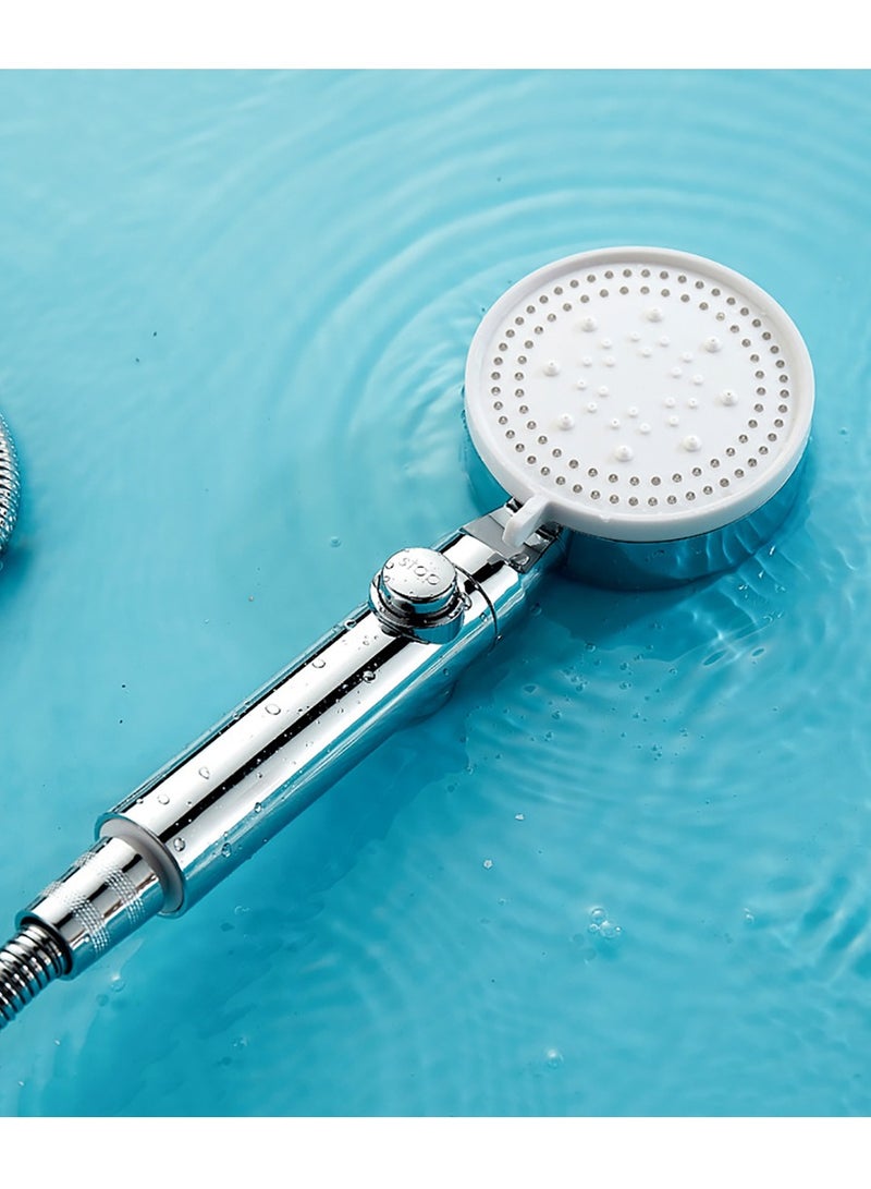 High Pressure Shower Head 4 Gear Adjustment Silver 9x25x3.2cm  - Image 4